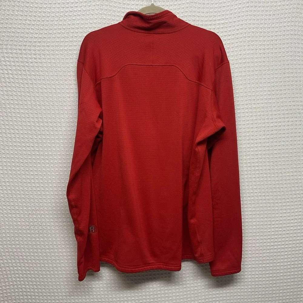 Patagonia Men's R1 Pullover 1/4 Zip Fleece Base Layer Sweater Red‎ Size XL